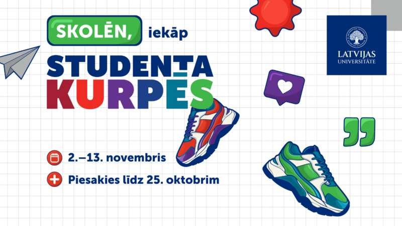 Piesakies izbaudīt studenta dzīvi “Studenta kurpēs”!
